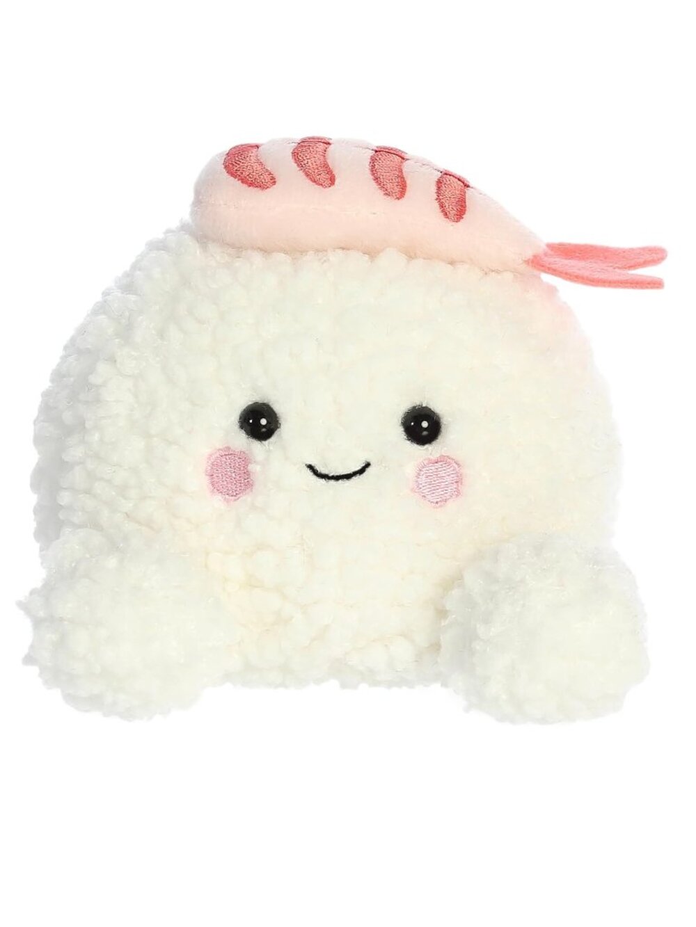 Original Palm Pals Ebi Shrimp Rice Sushi Plush Kawaii Novelty Toy White Pink NWT